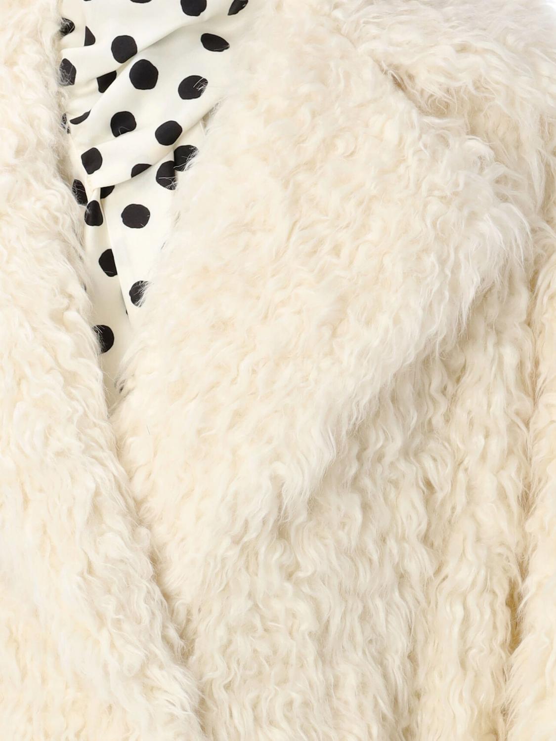 MSGM FUR COATS: Coat woman MSGM, White - Img 3