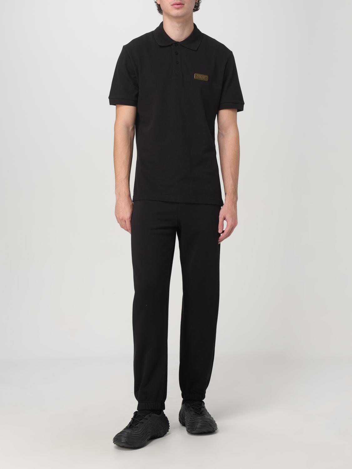 VERSACE JEANS COUTURE POLO SHIRT: Polo shirt men Versace Jeans Couture, Black - Img 2