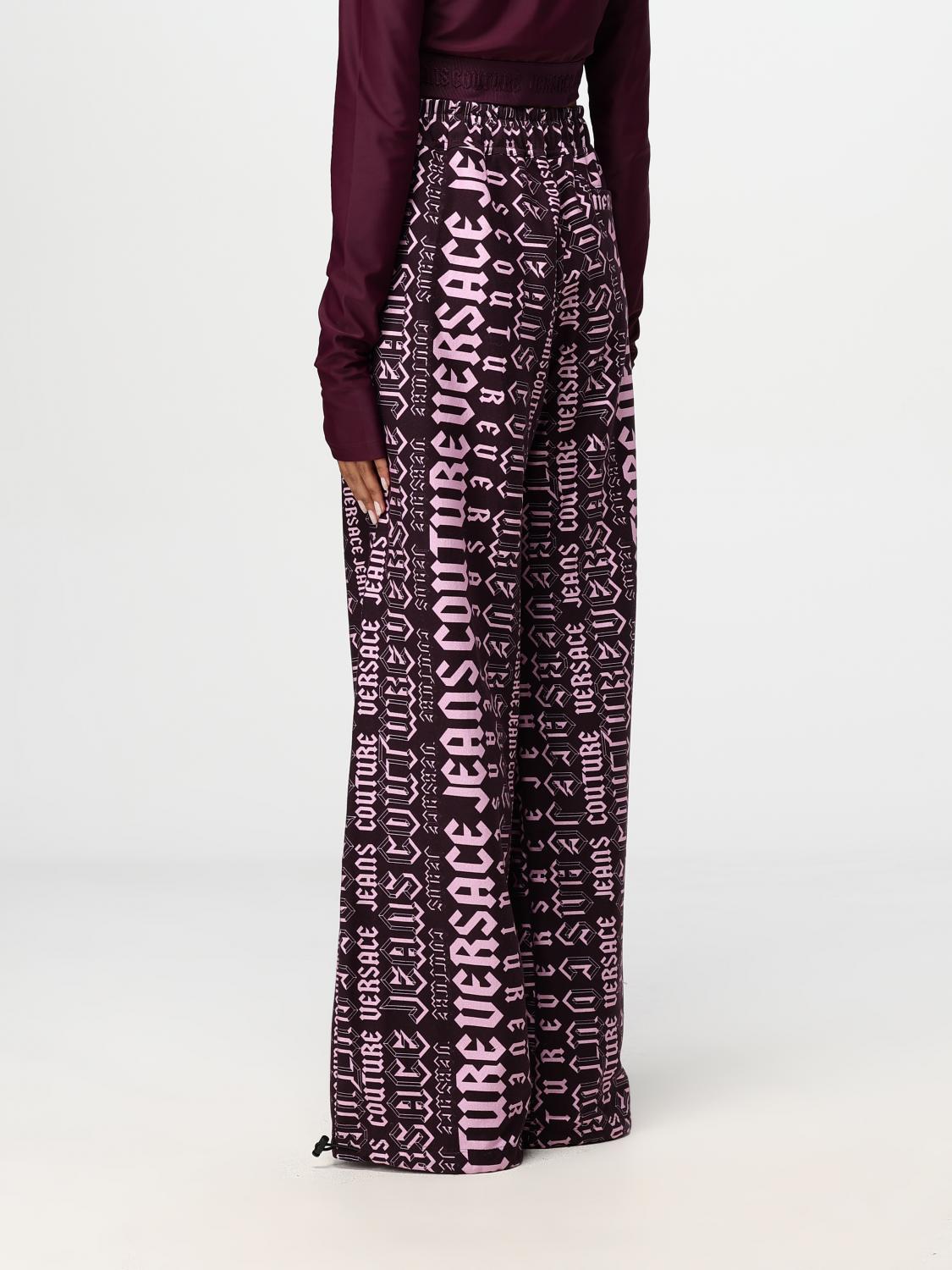 VERSACE JEANS COUTURE PANTALONI: Pantalone ampi Versace Jeans Couture, Viola - Img 2