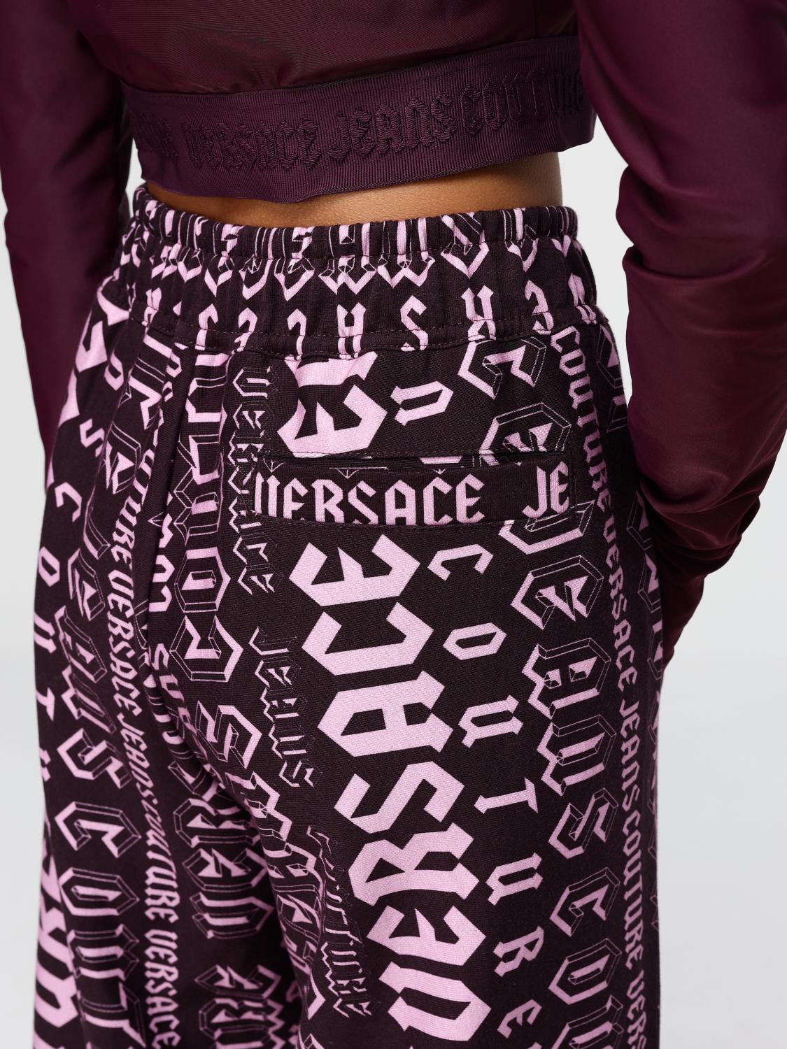 VERSACE JEANS COUTURE PANTALONI: Pantalone ampi Versace Jeans Couture, Viola - Img 3