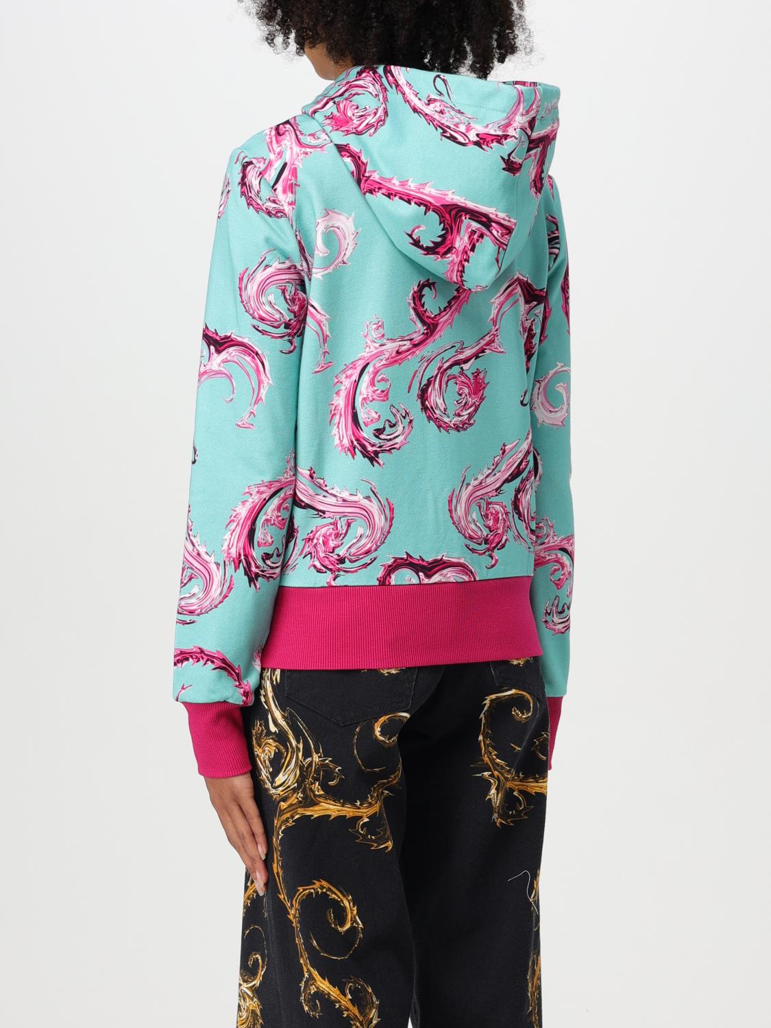 VERSACE JEANS COUTURE SUDADERA: Sudadera mujer Versace Jeans Couture, Azul Oscuro - Img 2