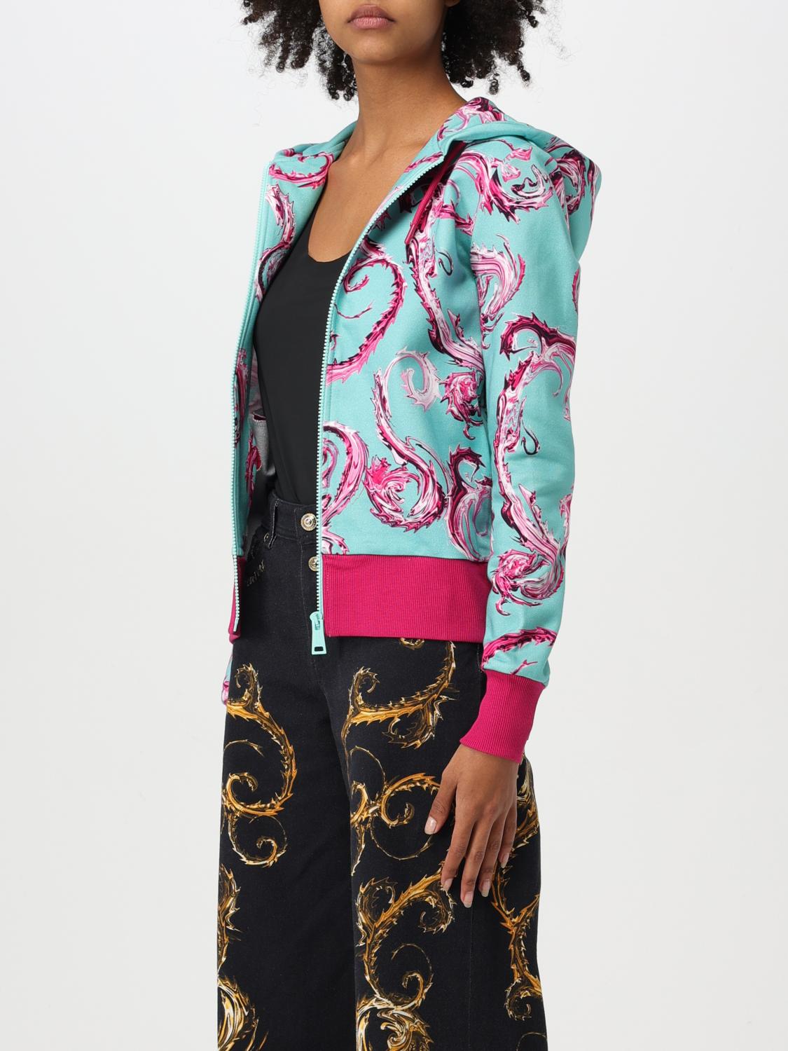 VERSACE JEANS COUTURE SUDADERA: Sudadera mujer Versace Jeans Couture, Azul Oscuro - Img 3