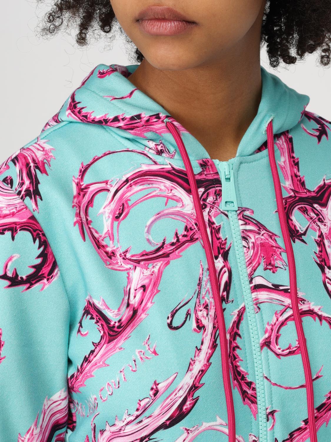 VERSACE JEANS COUTURE SUDADERA: Sudadera mujer Versace Jeans Couture, Azul Oscuro - Img 4