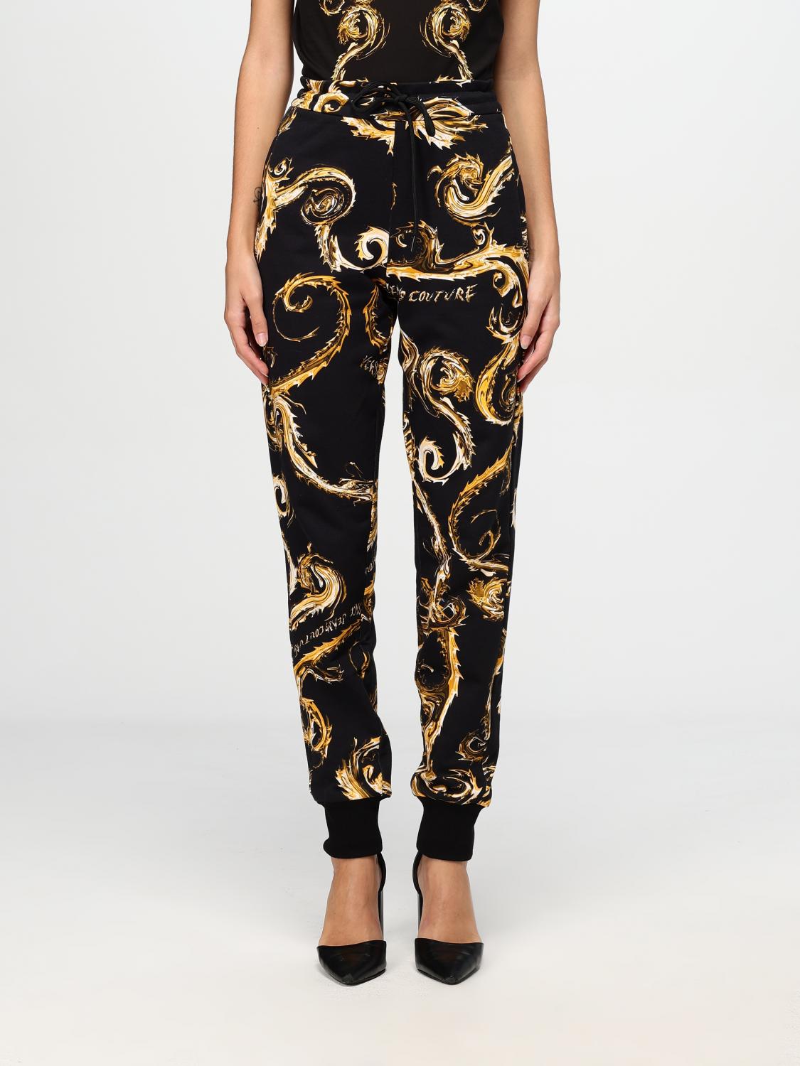 VERSACE JEANS COUTURE PANTS: Pants woman Versace Jeans Couture, Black - Img 1