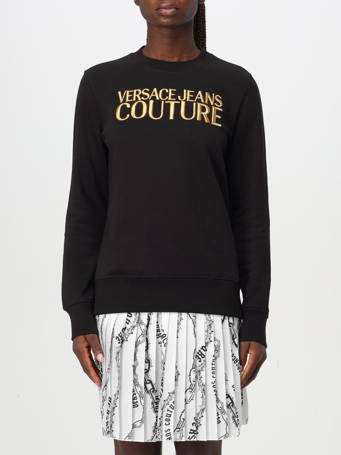 VERSACE JEANS COUTURE スウェットシャツ: スウェットシャツ レディース Versace Jeans Couture, ブラック - Img 1