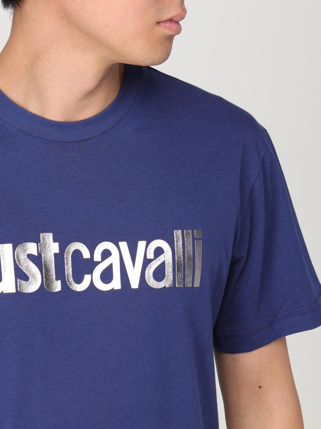 JUST CAVALLI T-SHIRT: T-shirt Just Cavalli in cotone con logo , Blue - Img 3