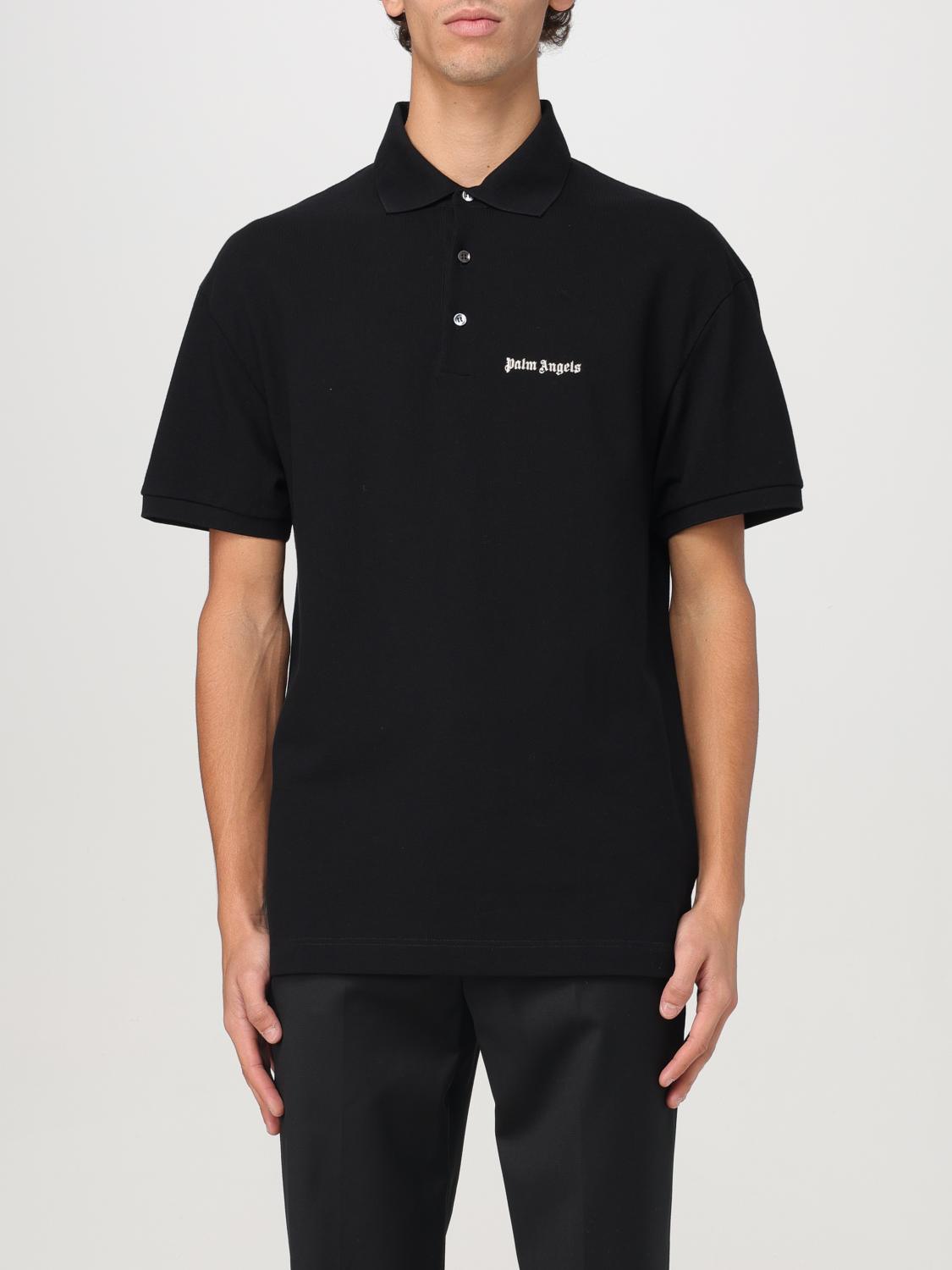 PALM ANGELS POLO SHIRT: Polo shirt men Palm Angels, Black - Img 1