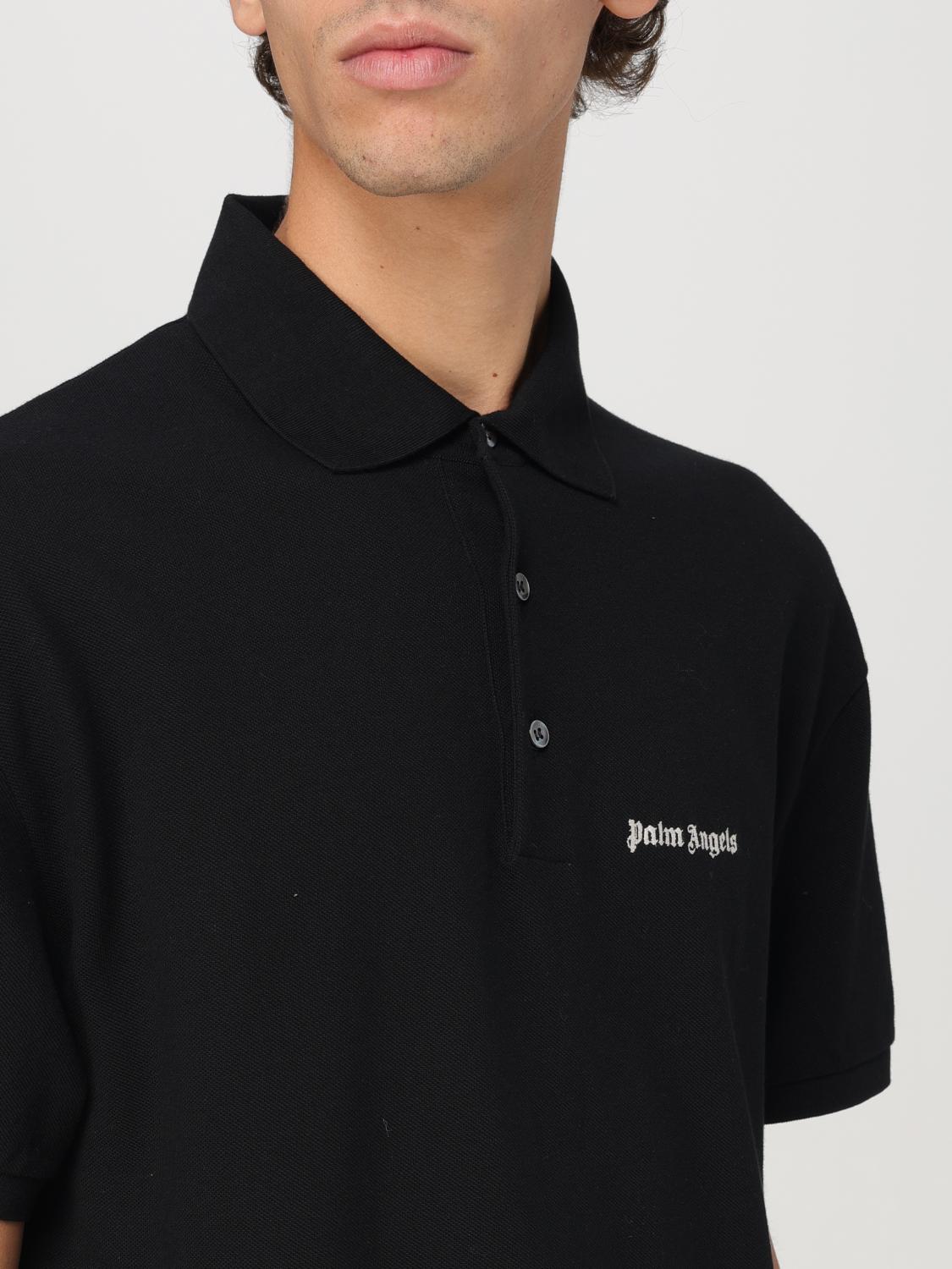 PALM ANGELS POLO SHIRT: Polo shirt men Palm Angels, Black - Img 4