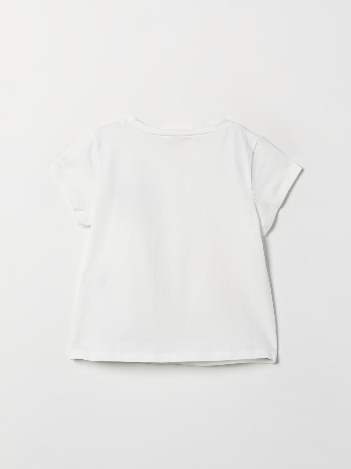 LIU JO T-SHIRT: T-shirt Liu Jo in cotone con logo ricamato , Bianco - Img 2