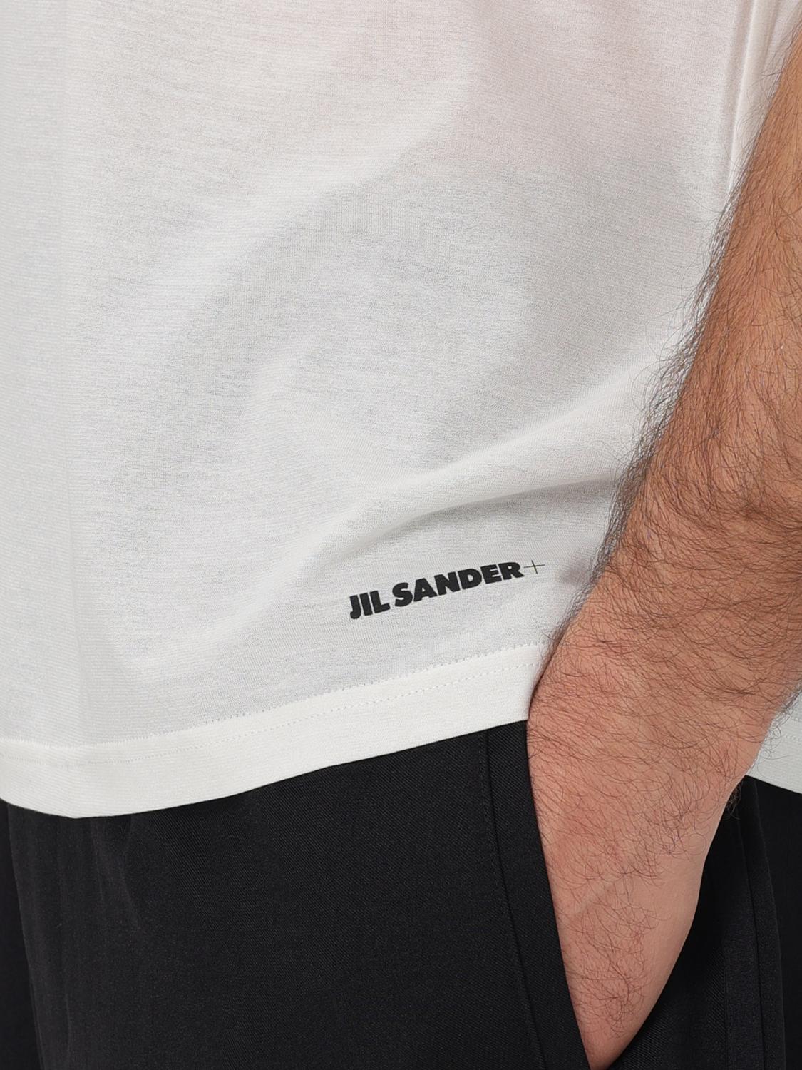 JIL SANDER T恤: T恤 男士 Jil Sander, 白色 - Img 4