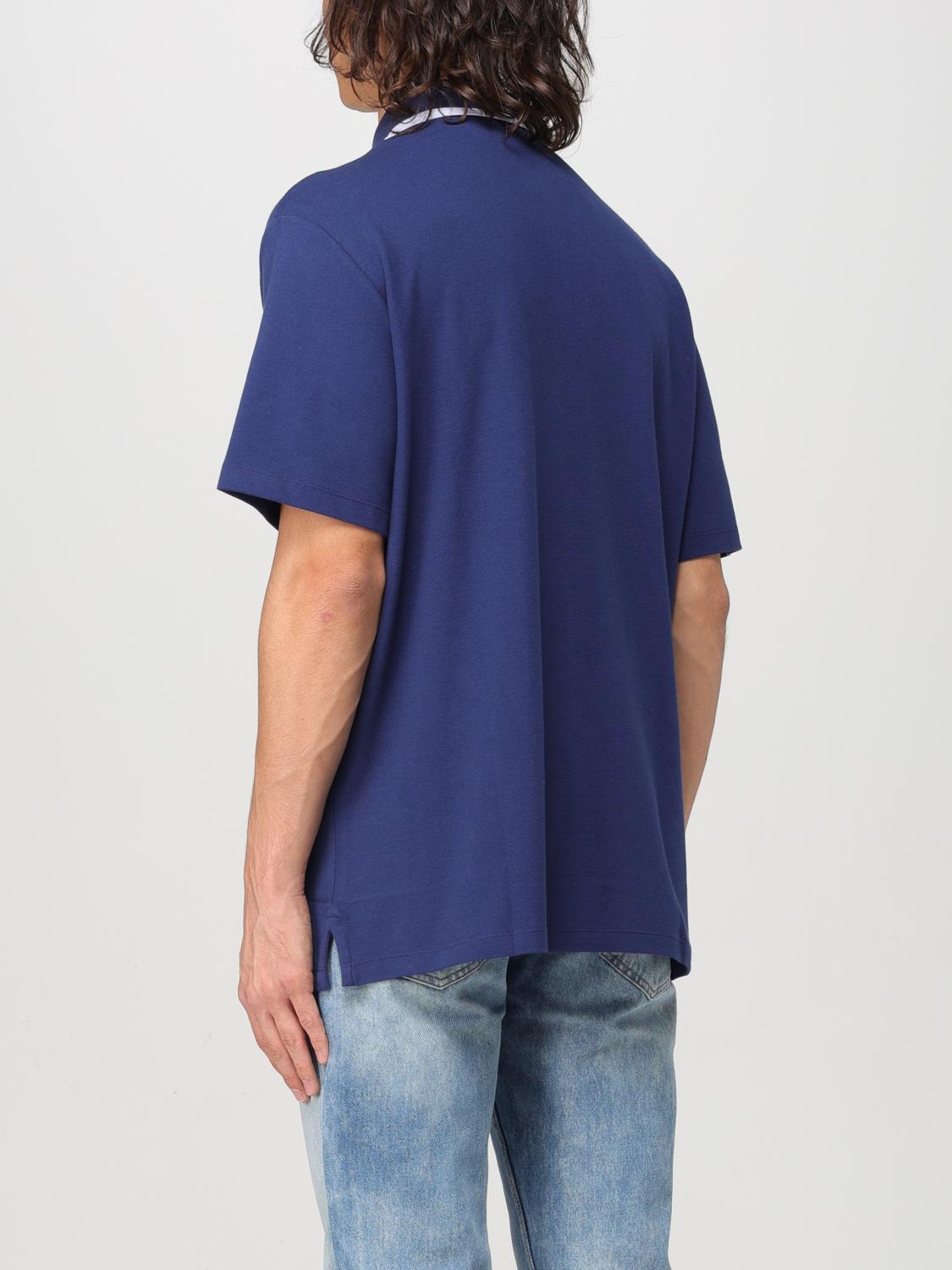 JUST CAVALLI POLO: Polo Just Cavalli in cotone con logo ricamato, Blue - Img 2