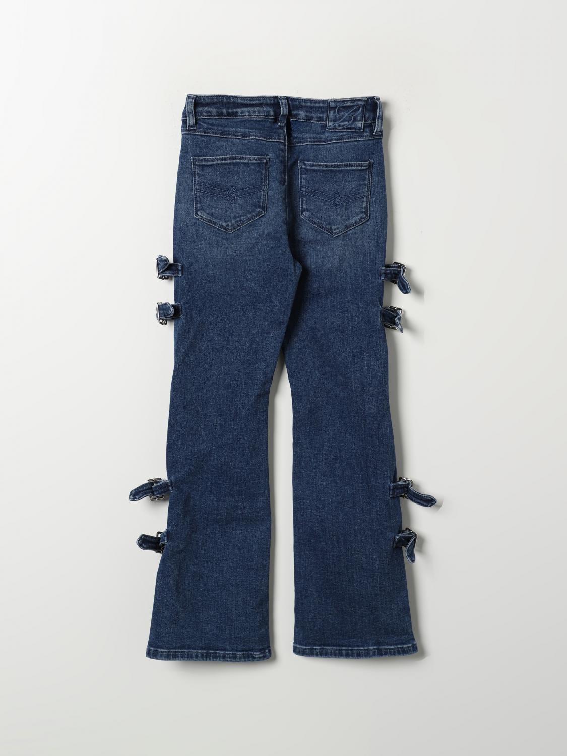 MISS BLUMARINE PANTS: Pants kids Miss Blumarine, Blue - Img 2