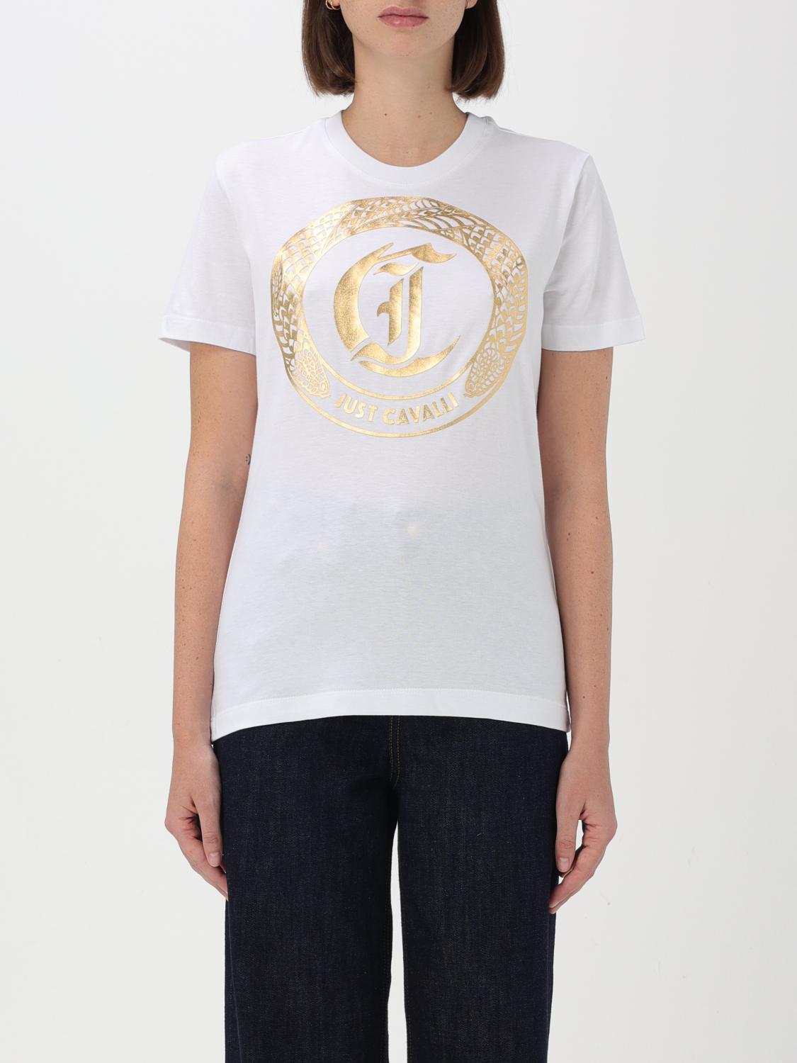 Giglio T-shirt Just Cavalli in cotone con stampa logo