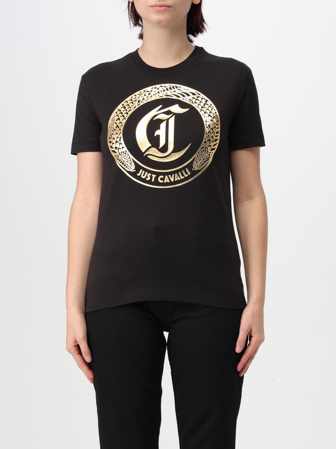 Giglio T-shirt Just Cavalli in cotone con stampa logo