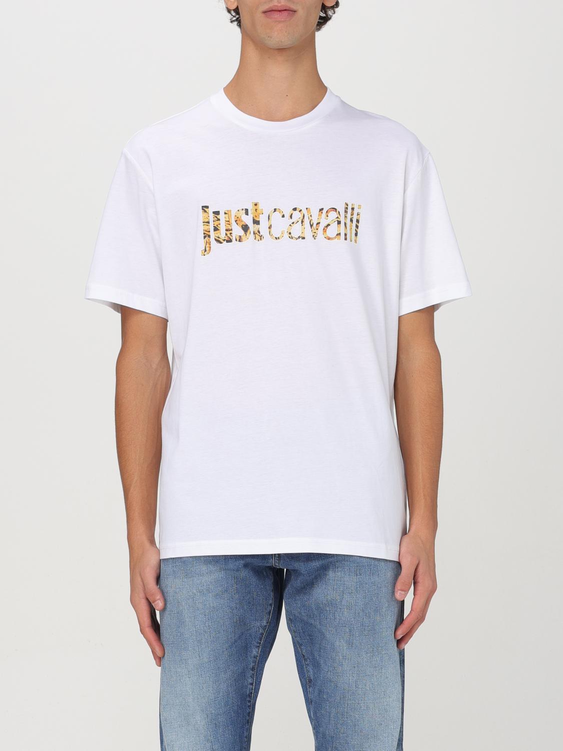 JUST CAVALLI T-SHIRT: T-shirt Just Cavalli in cotone con logo , Bianco - Img 1