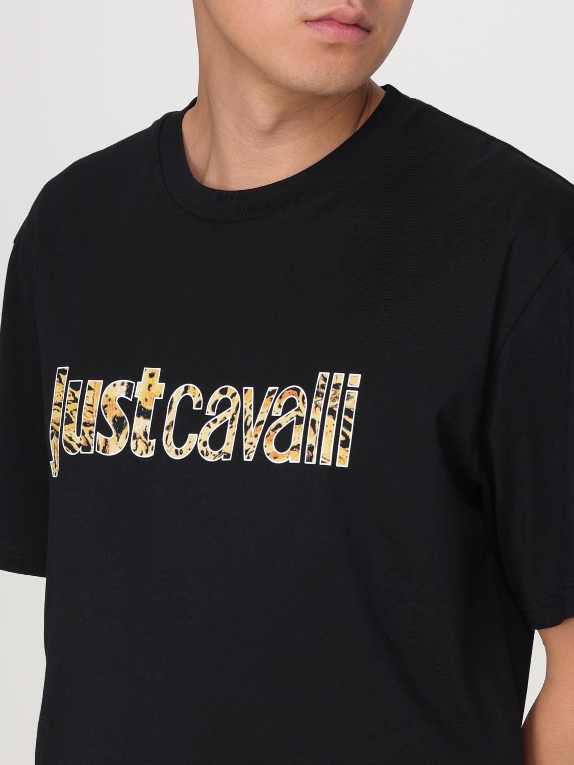 JUST CAVALLI T-SHIRT: T-shirt Just Cavalli in cotone con logo , Nero - Img 3