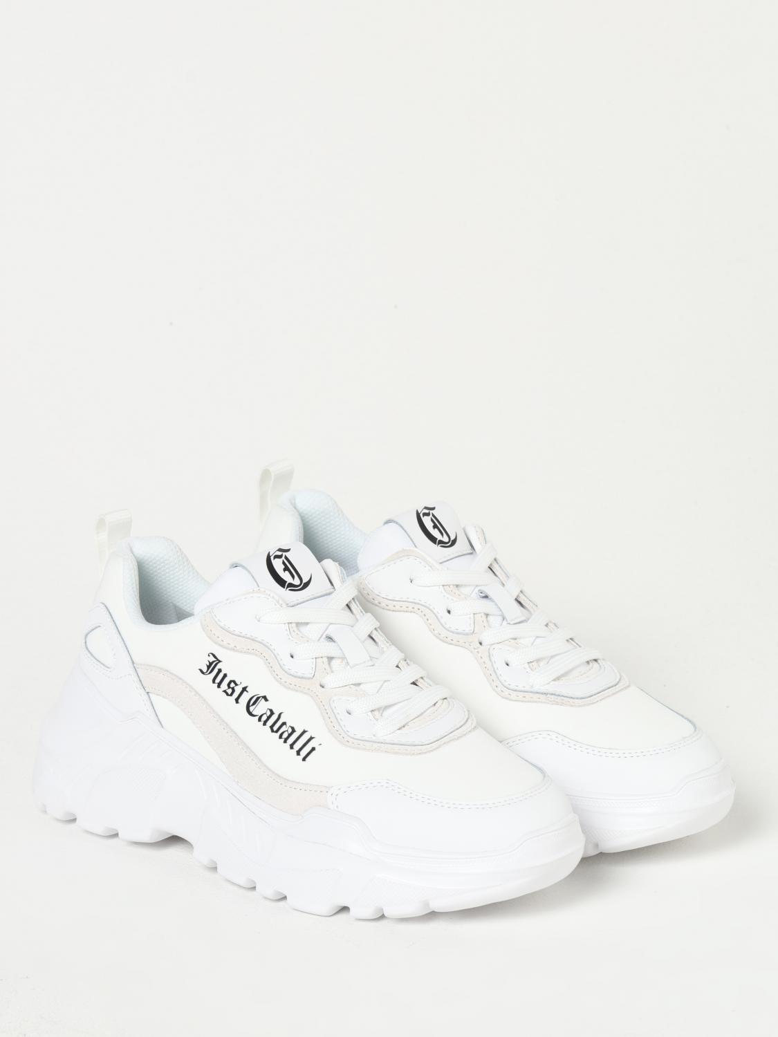 JUST CAVALLI SNEAKERS: Sneakers Just Cavalli in pelle sintetica , Bianco - Img 2