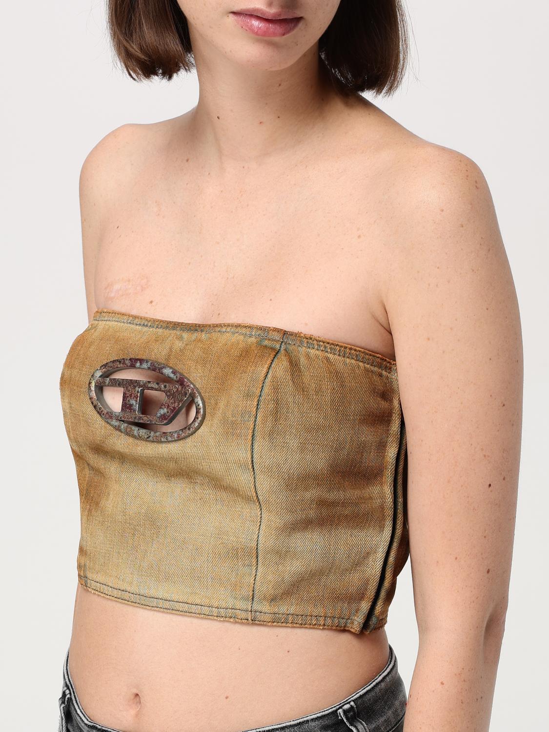 DIESEL TOP: Top woman Diesel, Beige - Img 4