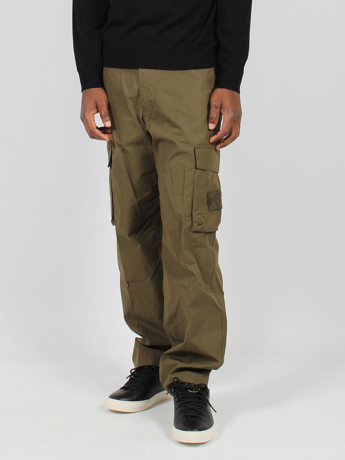 STONE ISLAND PANTALÓN: Pantalón hombre Stone Island, Militar - Img 1