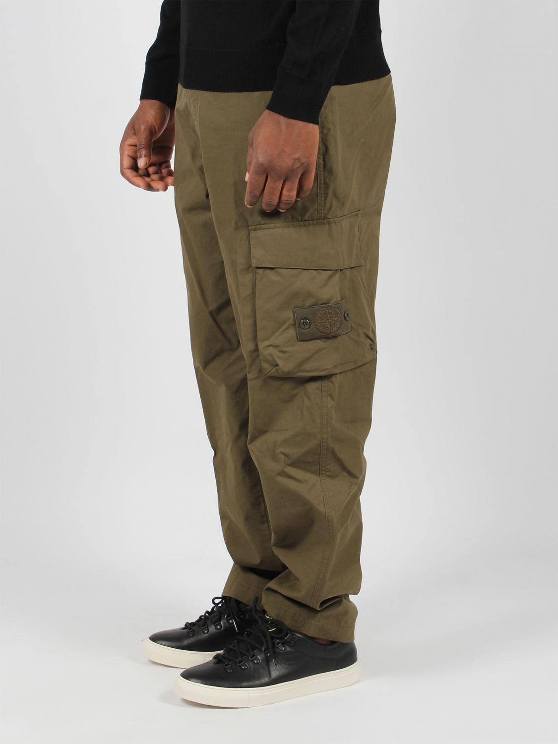 STONE ISLAND PANTALÓN: Pantalón hombre Stone Island, Militar - Img 3