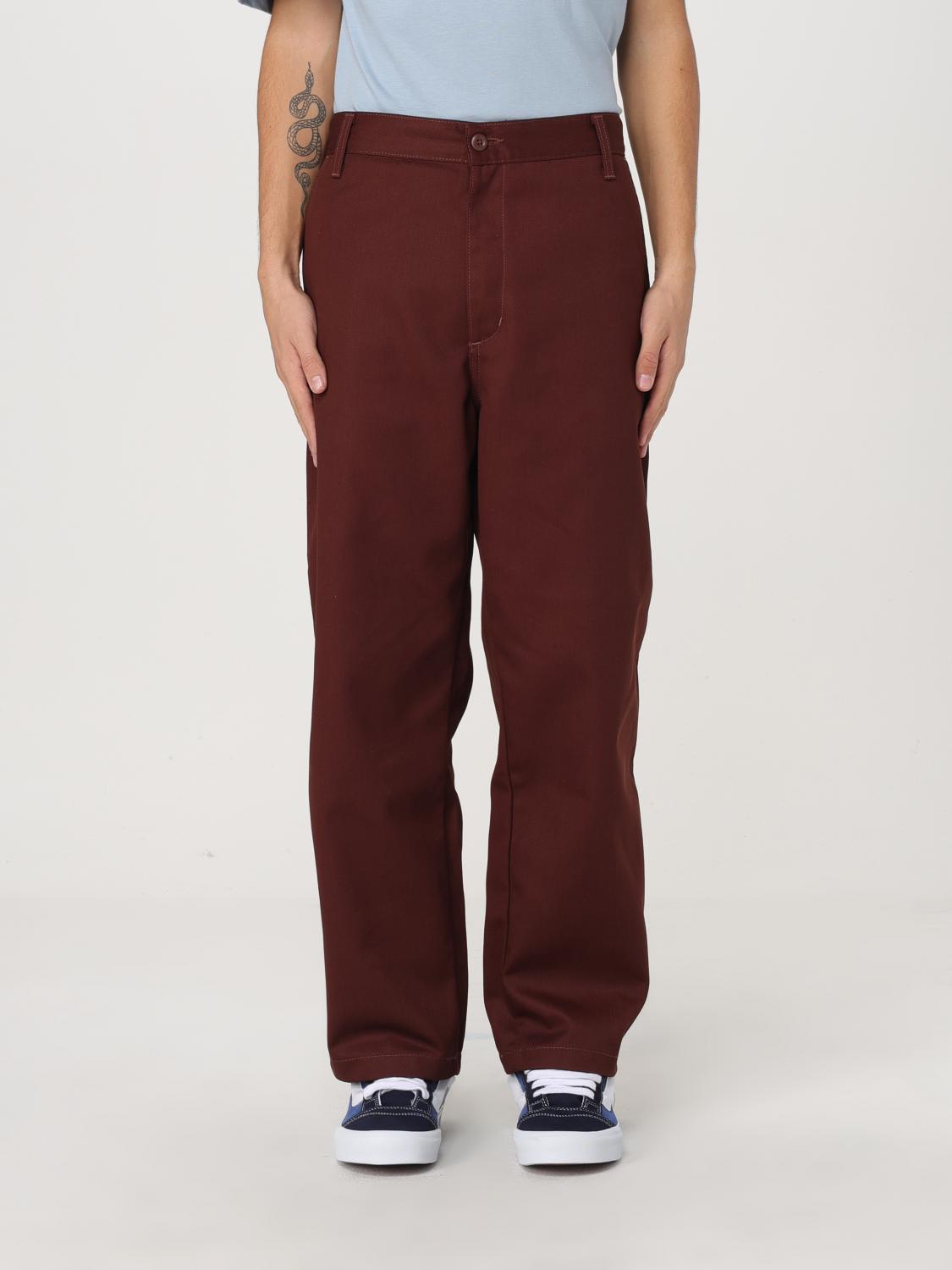 CARHARTT WIP PANTS: Pants men Carhartt Wip, Brick Red - Img 1