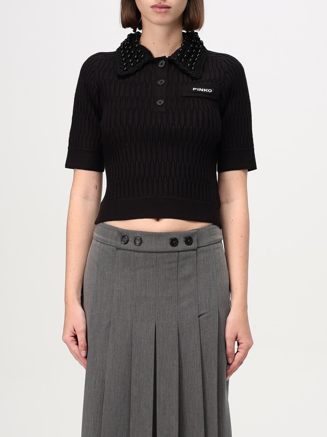 PINKO SWEATER: Polo shirt woman Pinko, Black - Img 1