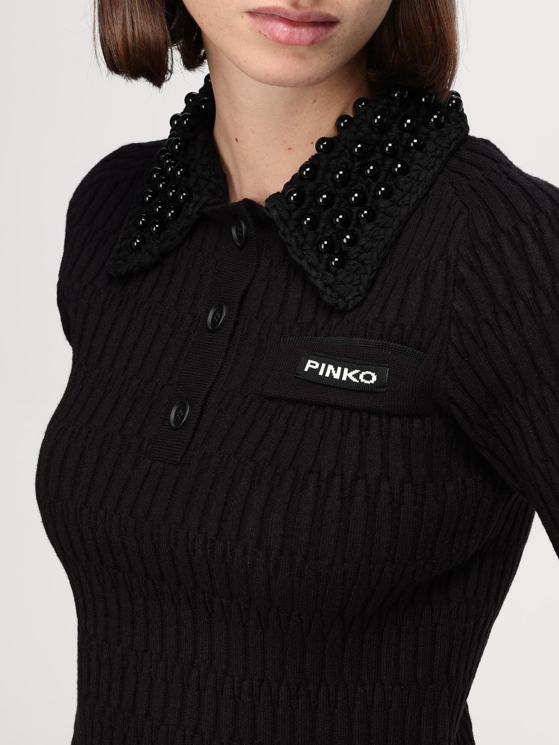 PINKO SWEATER: Polo shirt woman Pinko, Black - Img 3