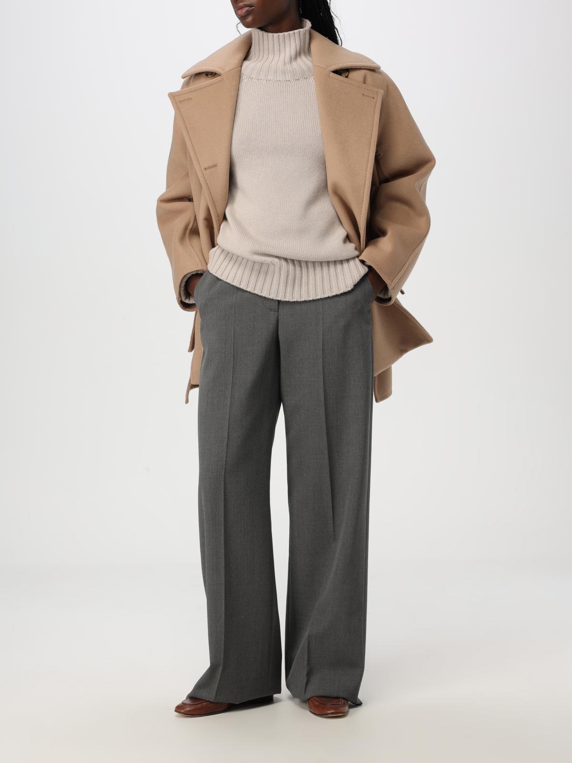 MAX MARA COAT: Coat woman Max Mara, Beige - Img 2