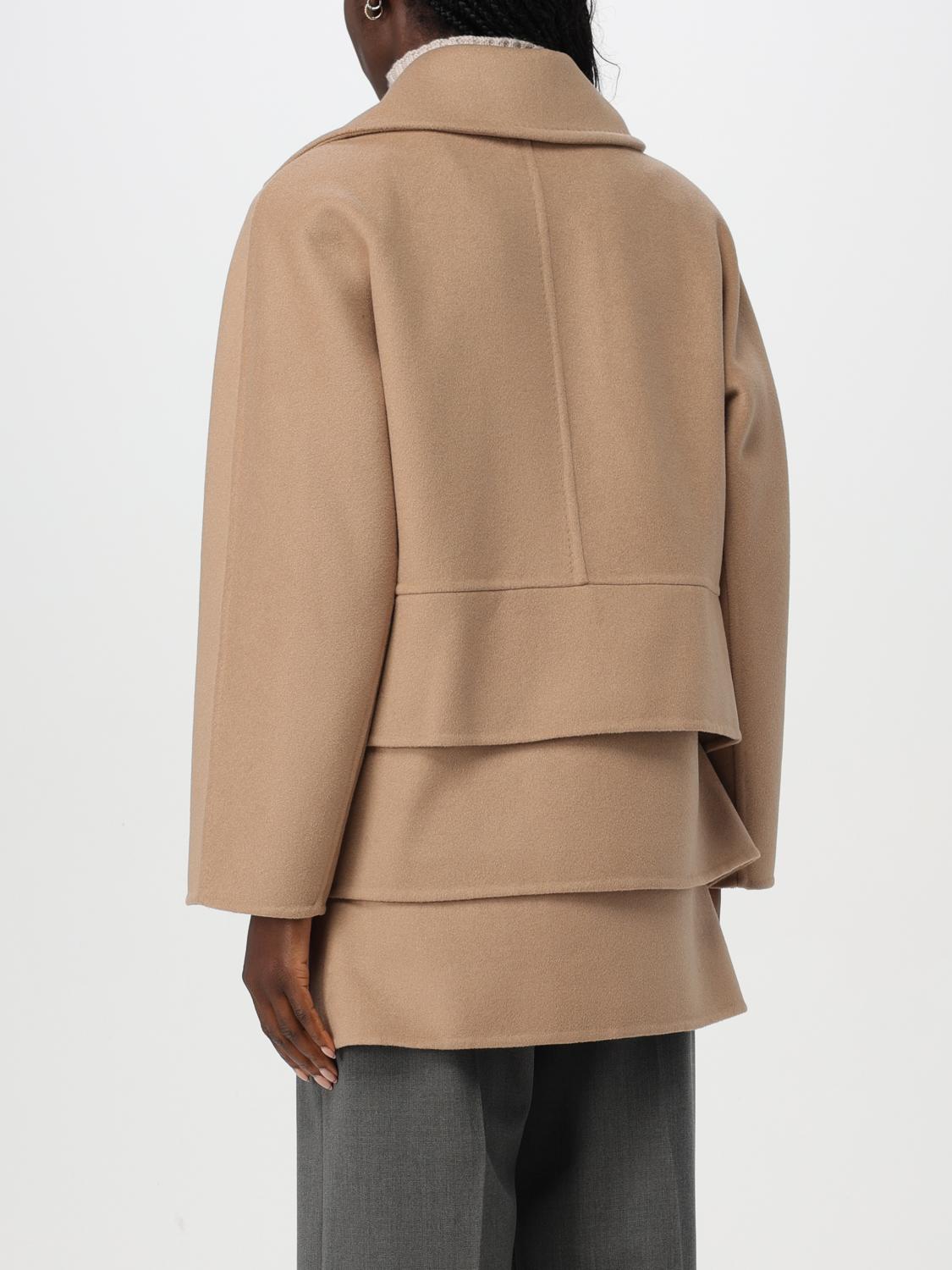 MAX MARA COAT: Coat woman Max Mara, Beige - Img 3