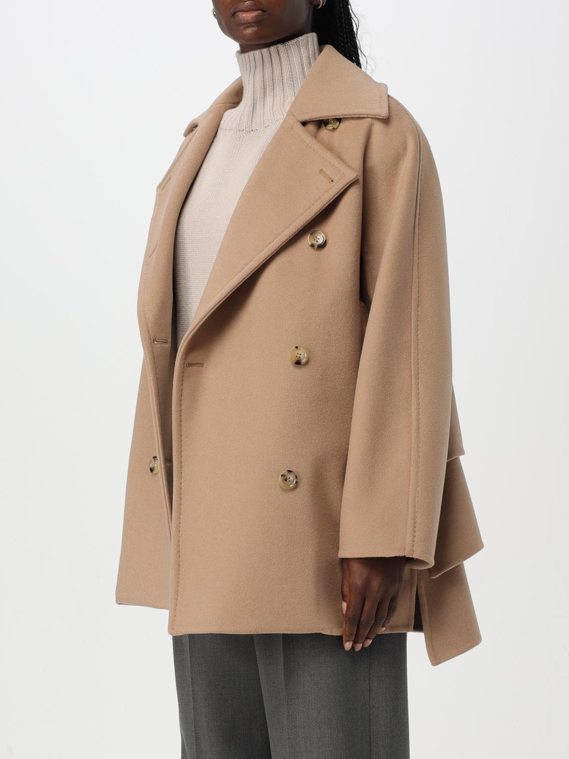 MAX MARA COAT: Coat woman Max Mara, Beige - Img 4