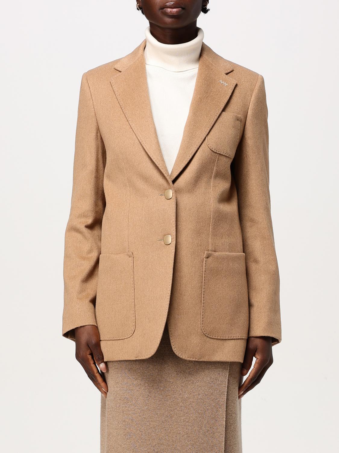 MAX MARA BLAZER: Blazer femme Max Mara, Marron - Img 1