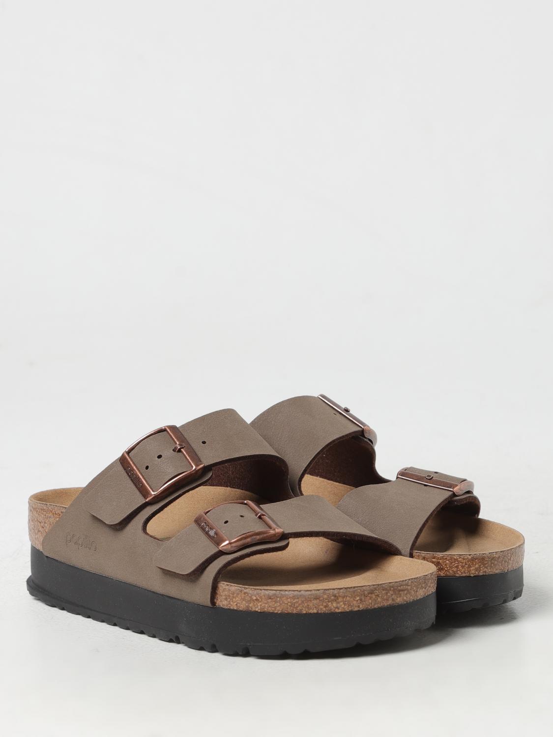 BIRKENSTOCK SANDALI CON TACCO: Sandalo Arizona Papillio Flex Platform Birkenstock in Birko-Flor®, Marrone - Img 2