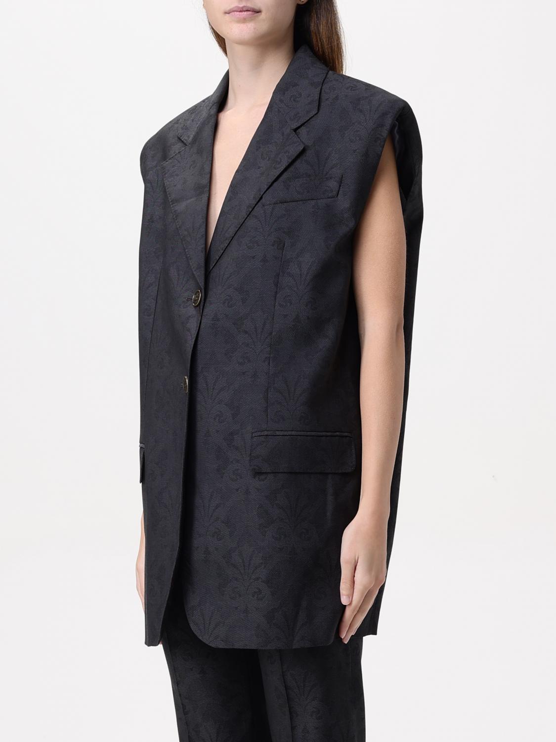 ETRO WAISTCOAT: Jacket woman Etro, Grey - Img 4