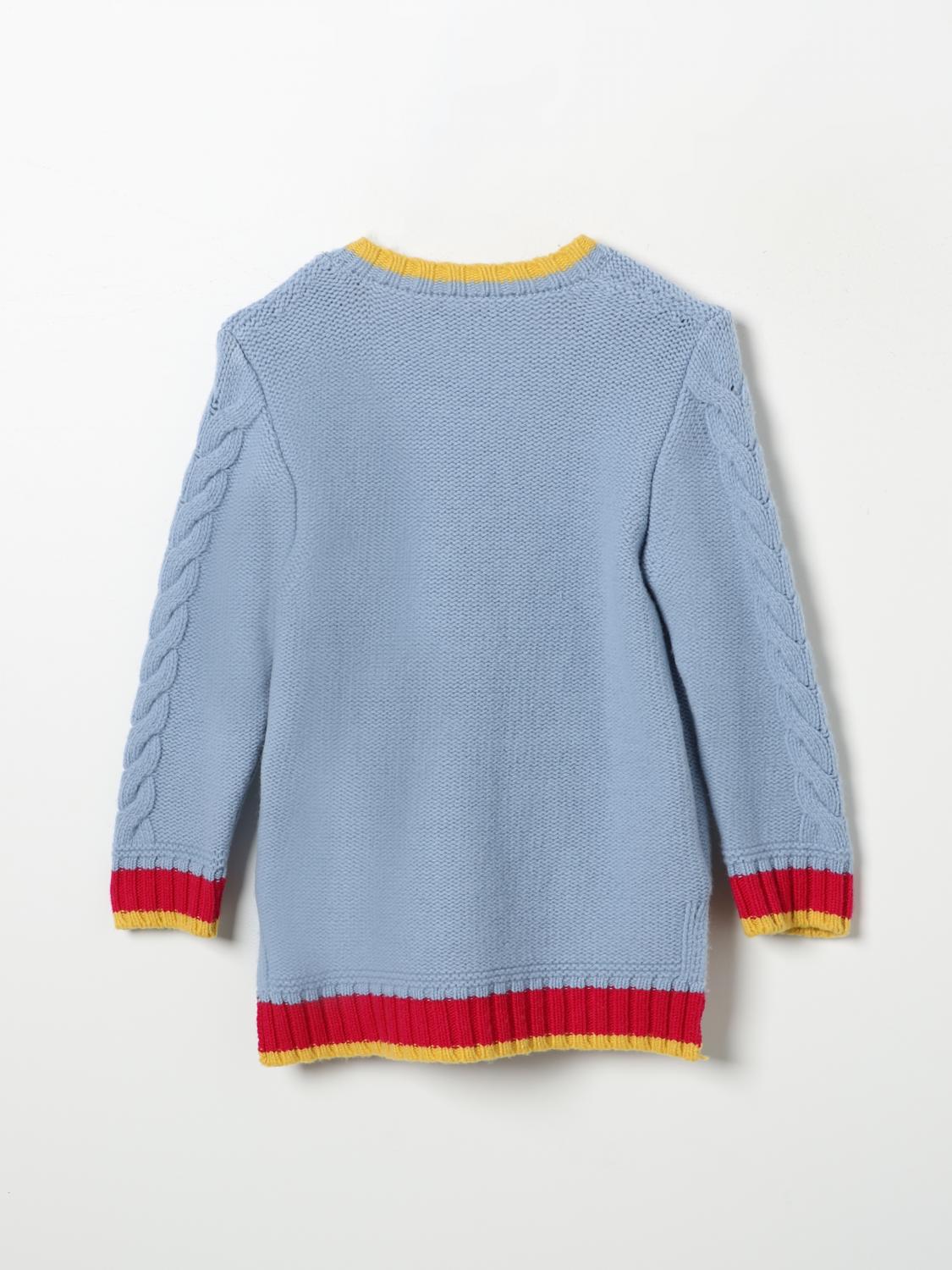 SIMONETTA SWEATER: Sweater kids Simonetta, Gnawed Blue - Img 2