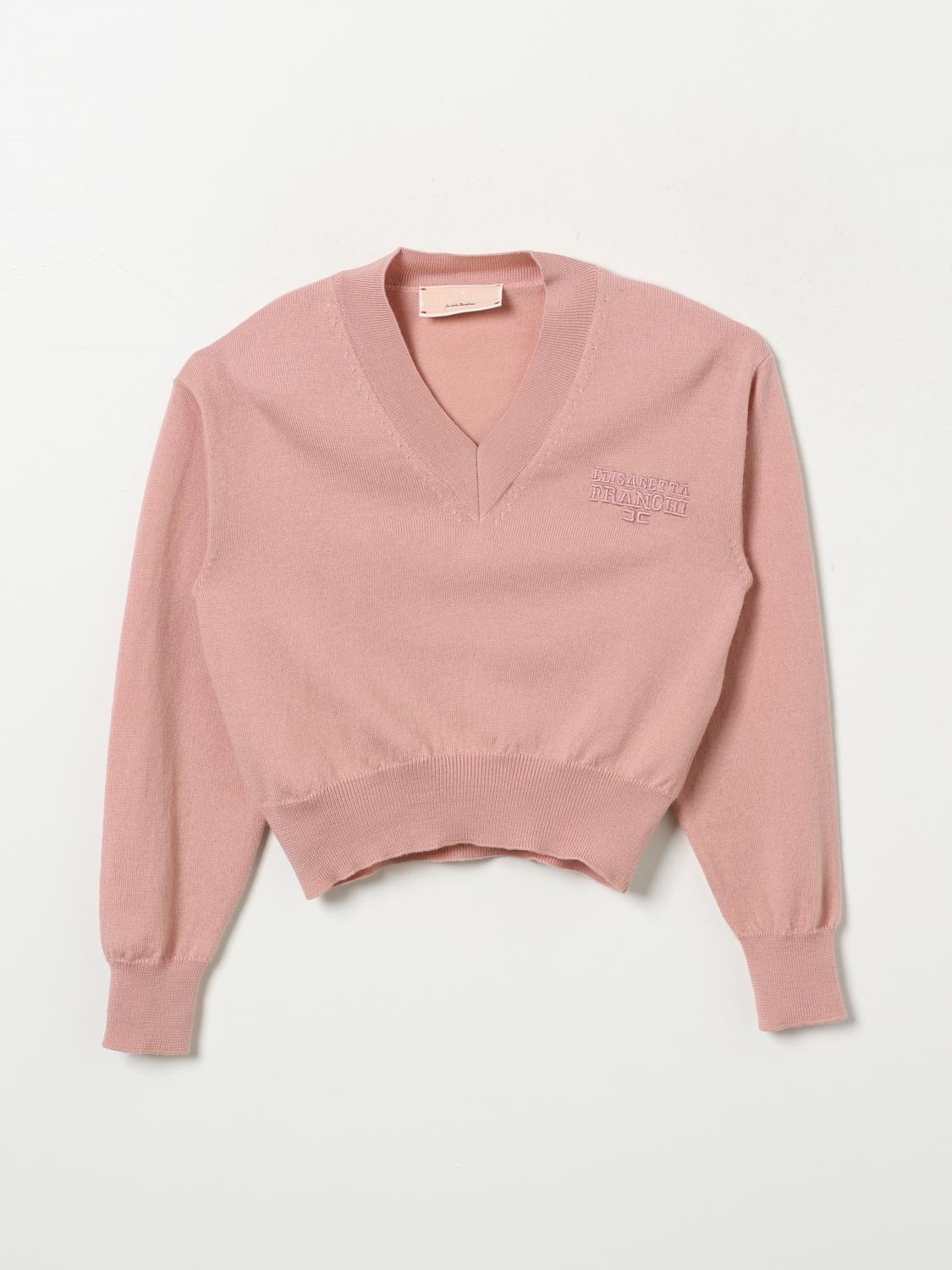 ELISABETTA FRANCHI LA MIA BAMBINA MAGLIA: Pullover Elisabetta Franchi La Mia Bambina in lana , Rosa - Img 1