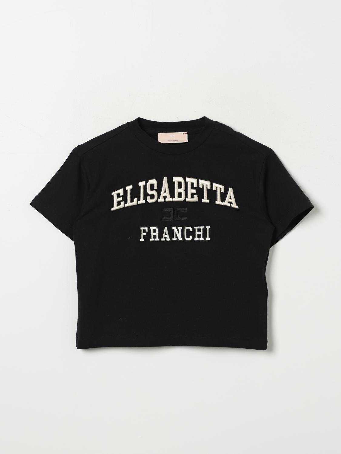 ELISABETTA FRANCHI LA MIA BAMBINA T-SHIRT: T-shirt kids Elisabetta Franchi La Mia Bambina, Black - Img 1