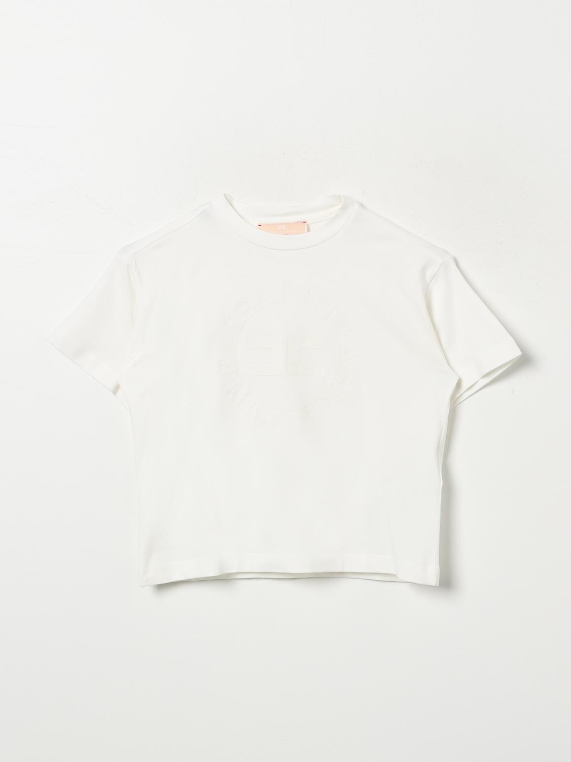 ELISABETTA FRANCHI LA MIA BAMBINA T-SHIRT: T-shirt kids Elisabetta Franchi La Mia Bambina, Cream - Img 1