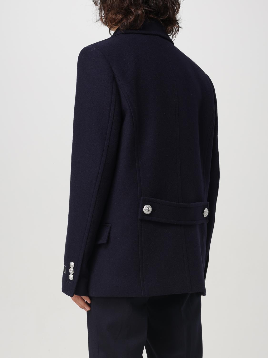 BALMAIN COAT: Coat men Balmain, Blue - Img 3