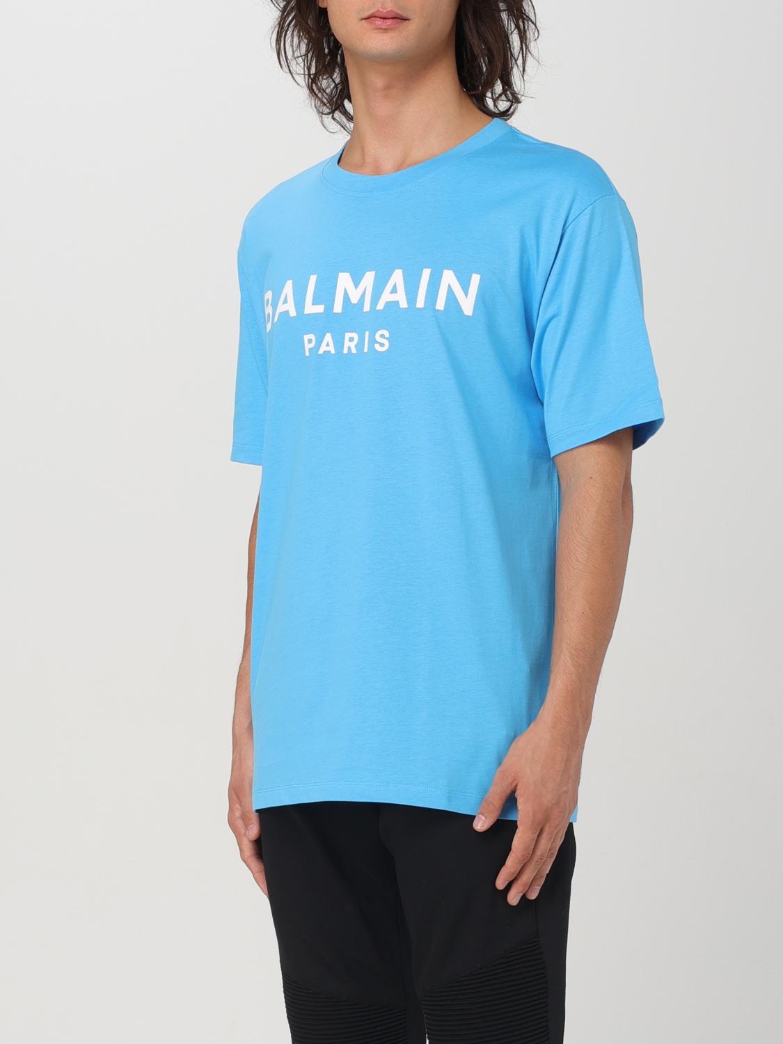 BALMAIN T-SHIRT: T-shirt men Balmain, Sky - Img 4