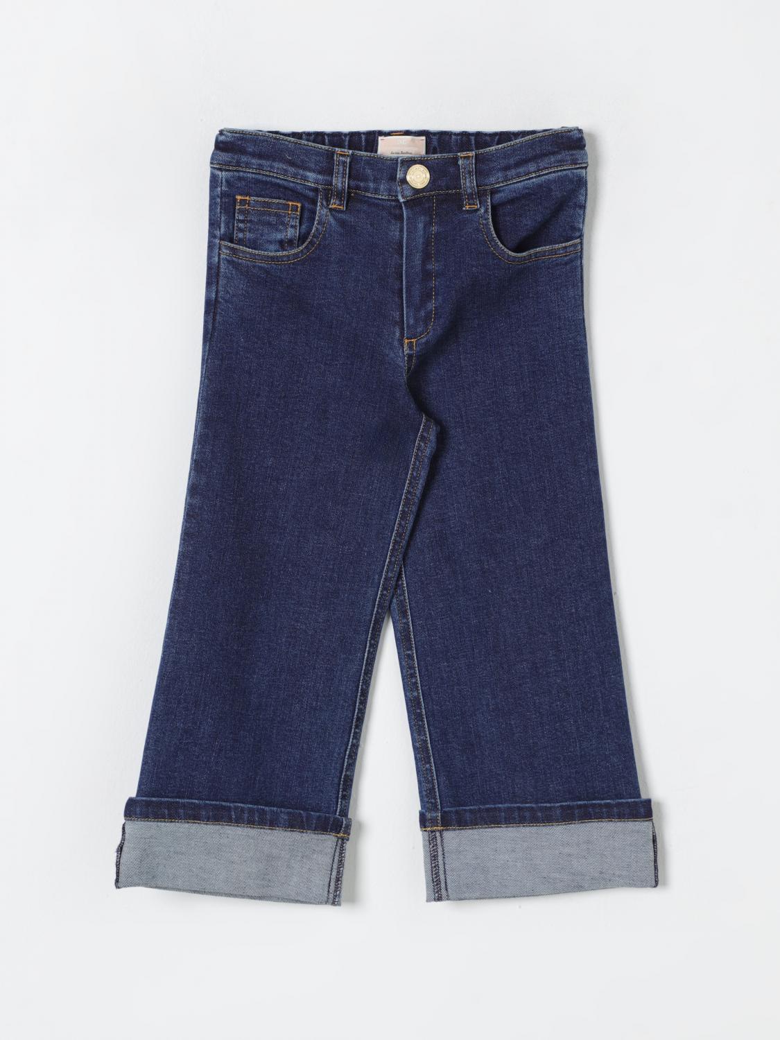 ELISABETTA FRANCHI LA MIA BAMBINA JEANS: Jeans kids Elisabetta Franchi La Mia Bambina, Denim - Img 1