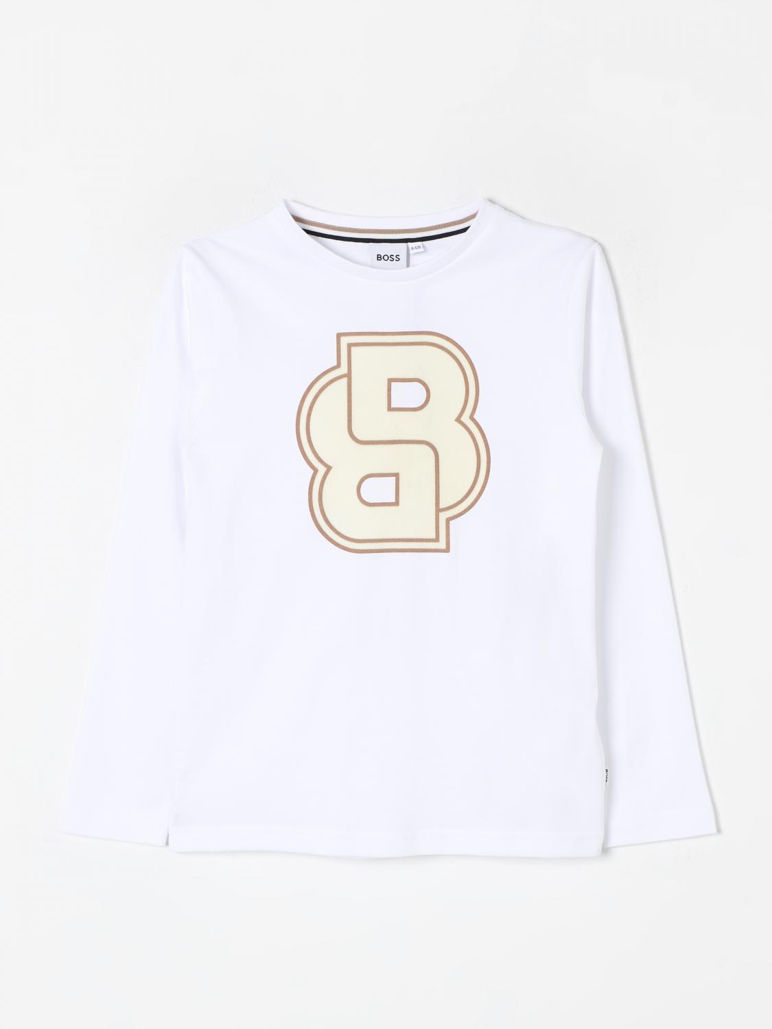 BOSS T-SHIRT: T-shirt kids Boss, White - Img 1