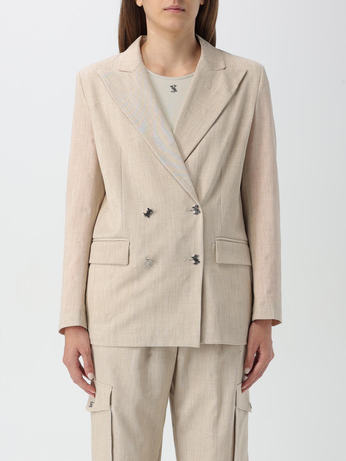 ACTITUDE TWINSET BLAZER: Jacke damen Twinset - Actitude, Beige - Img 1