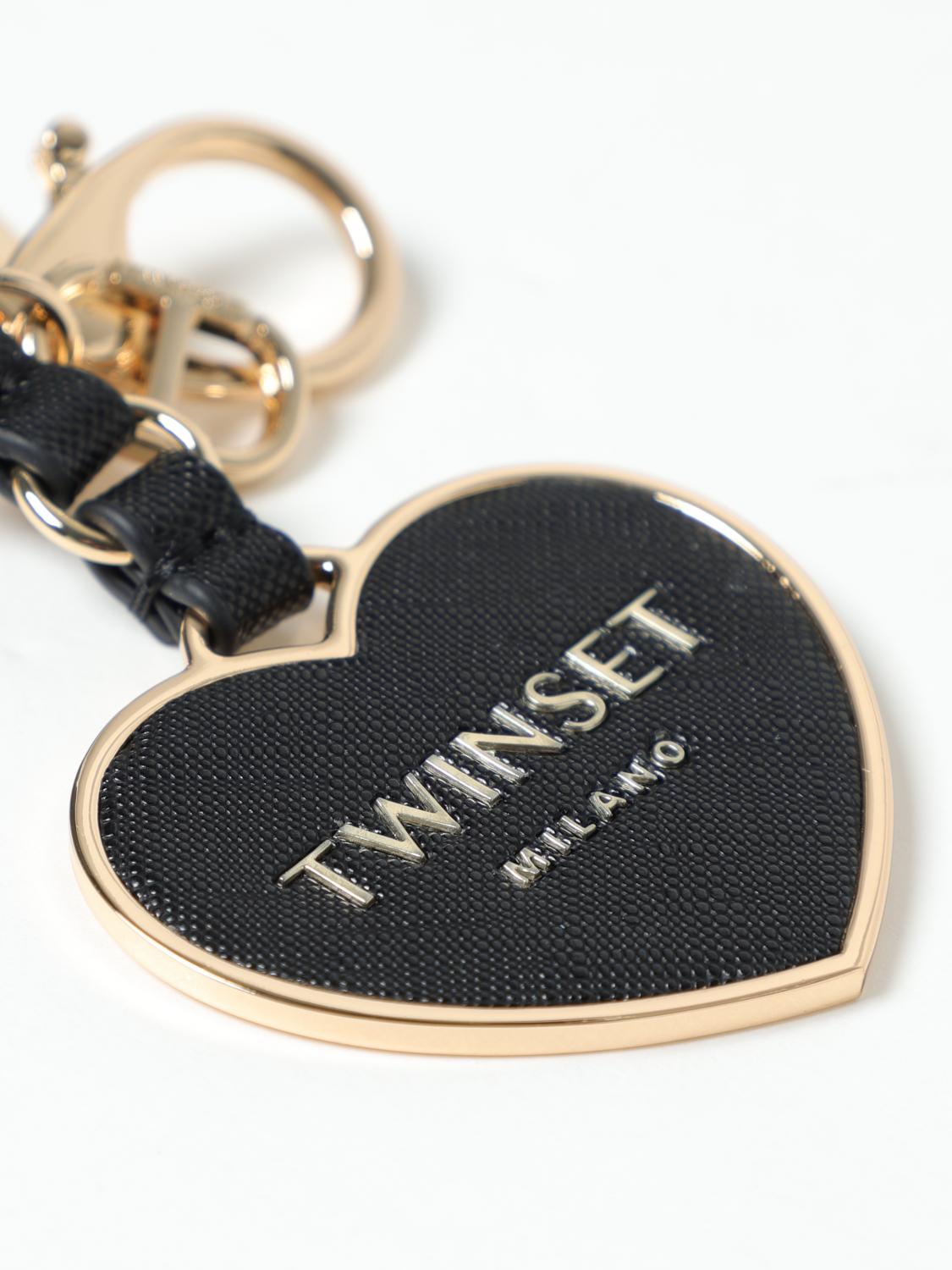 TWINSET KEY CHAIN: Key chain woman Twinset, Black - Img 2