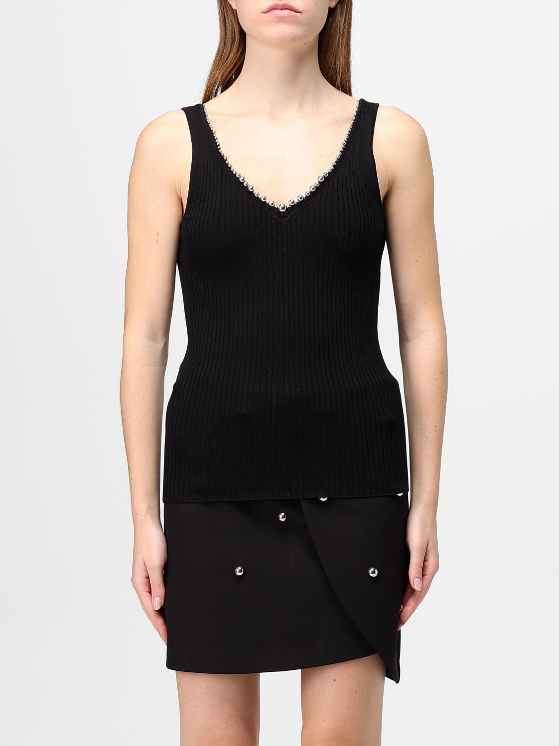 TWINSET ACTITUDE TOP E BLUSE: Top Twinset - Actitude in misto viscosa , Nero - Img 1