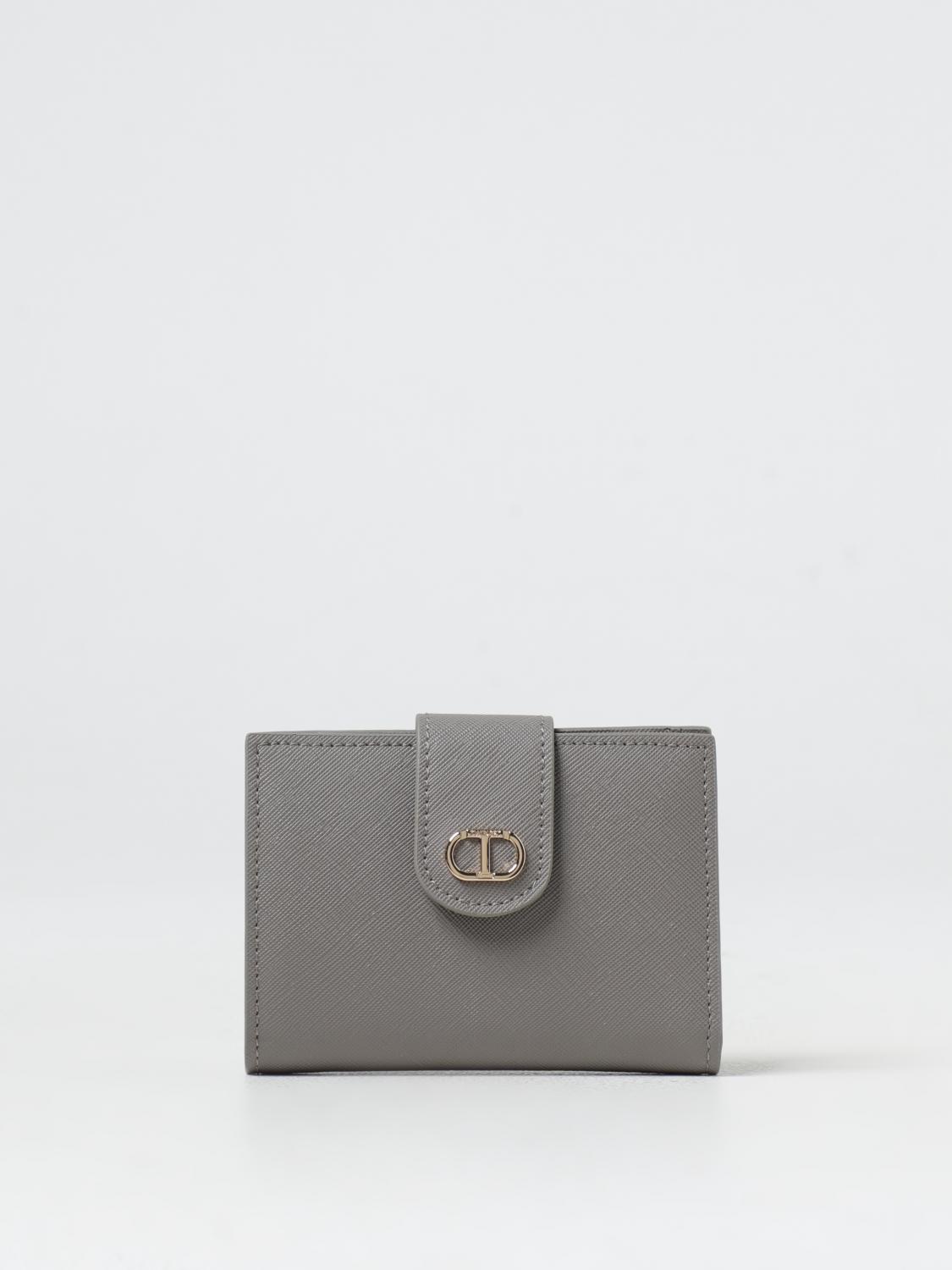 TWINSET WALLET: Wallet woman Twinset, Grey - Img 1