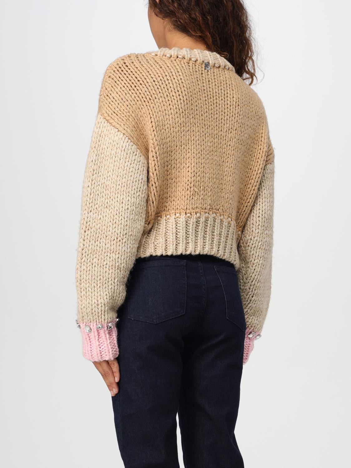 ACTITUDE TWINSET MAGLIA: Pullover Twinset - Actitude in maglia , Beige - Img 3