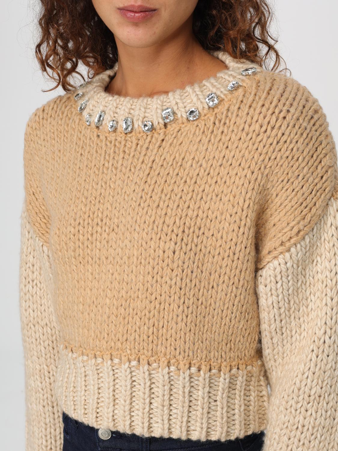 ACTITUDE TWINSET MAGLIA: Pullover Twinset - Actitude in maglia , Beige - Img 4