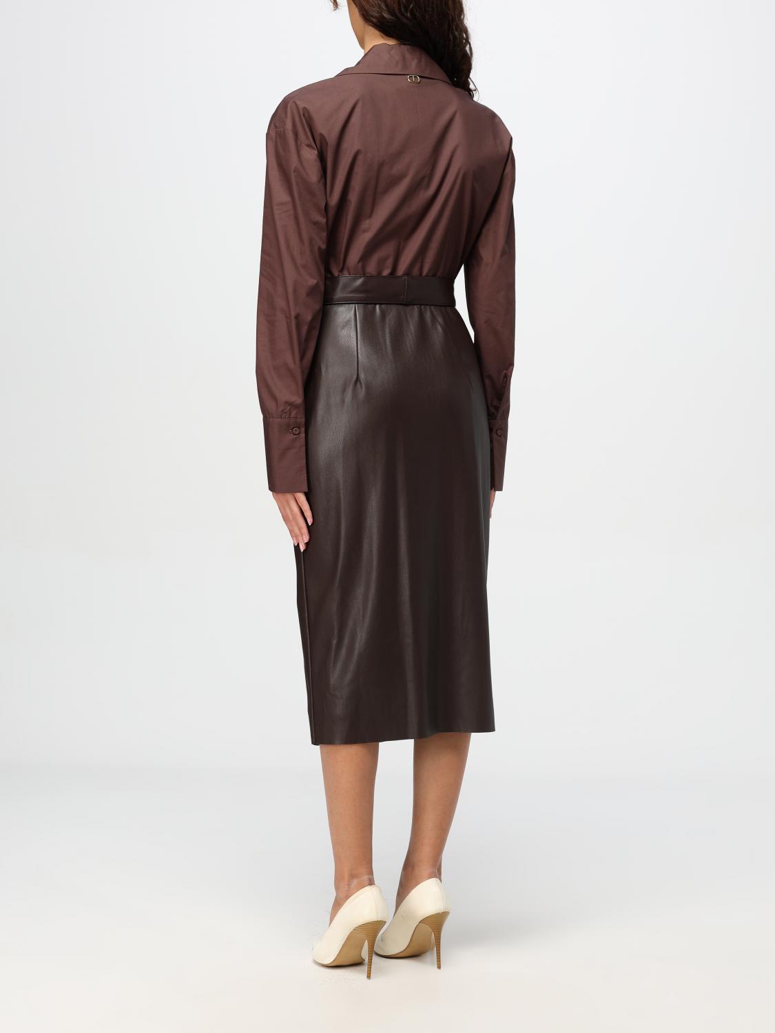 TWINSET VESTIDO: Vestido mujer Twinset, Marrón - Img 2