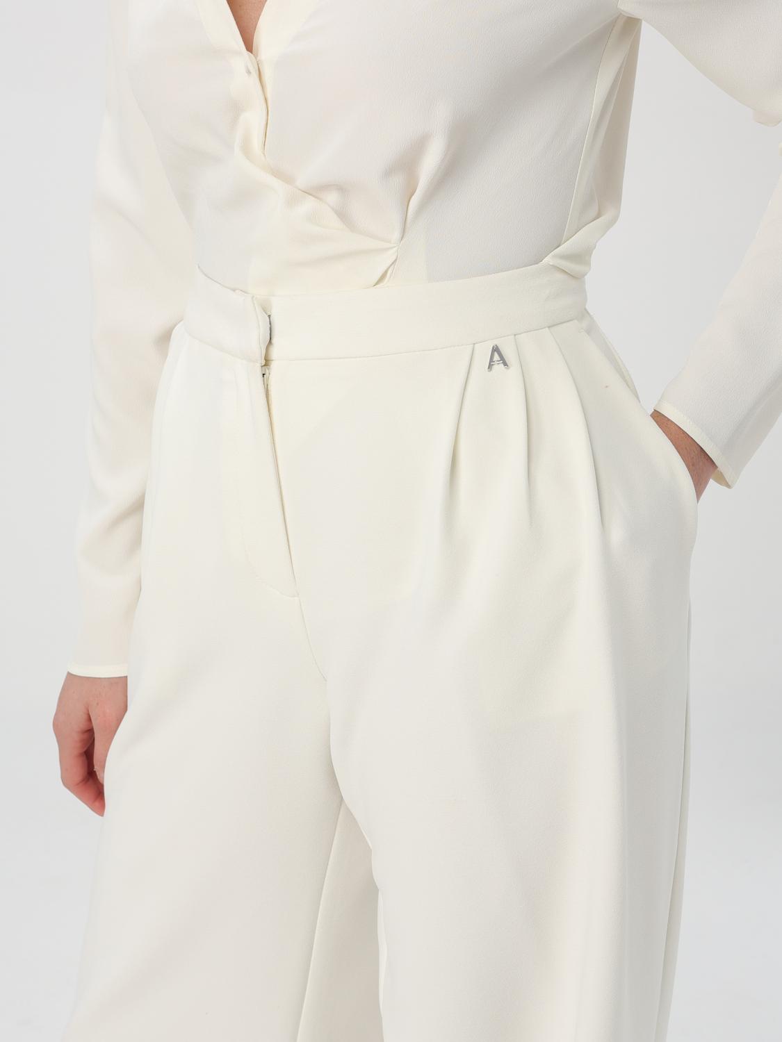 TWINSET ACTITUDE PANTALONE: Pantalone Twinset - Actitude in crêpe , Bianco - Img 3