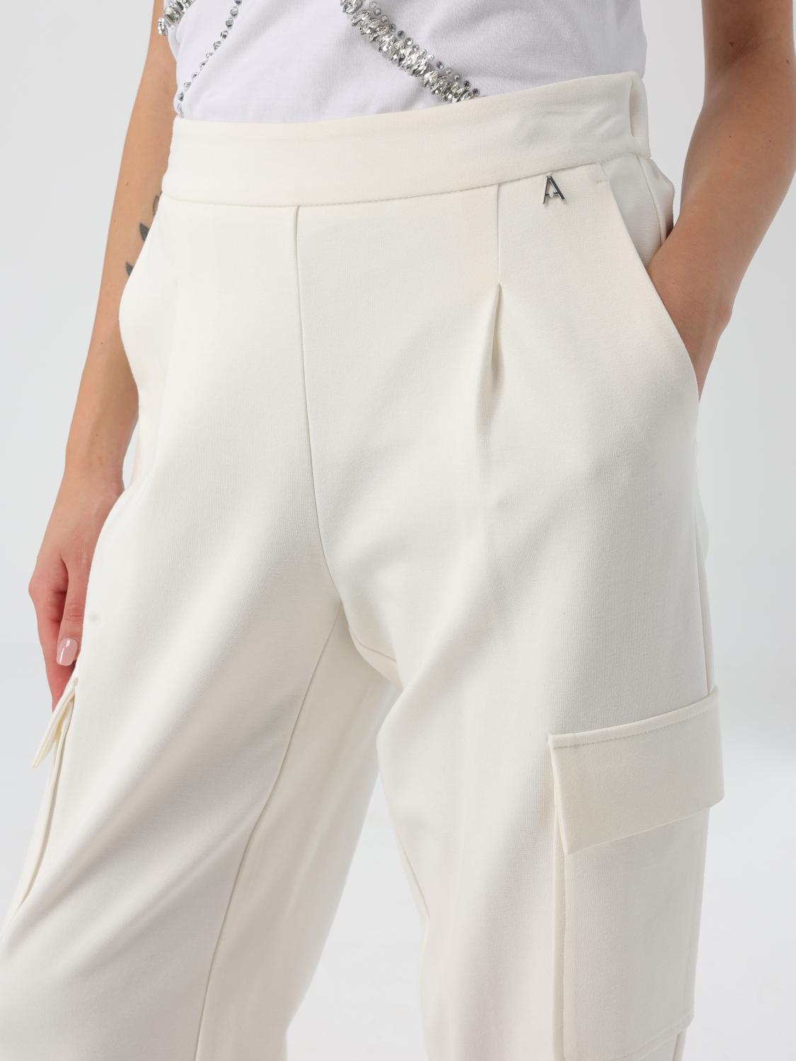 ACTITUDE TWINSET PANTS: Pants woman Twinset - Actitude, White - Img 4